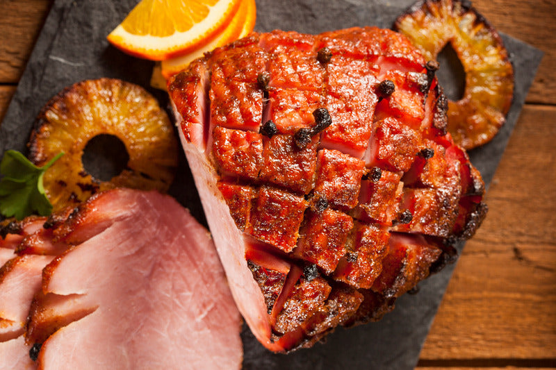 Ham with Pineapple Butter Rum Sauce Ham with Pineapple Butter Rum Sauce